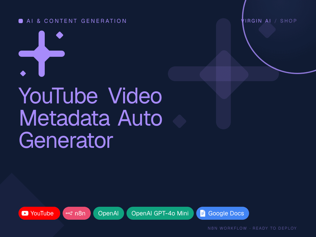 YouTube Video Metadata Auto Generator