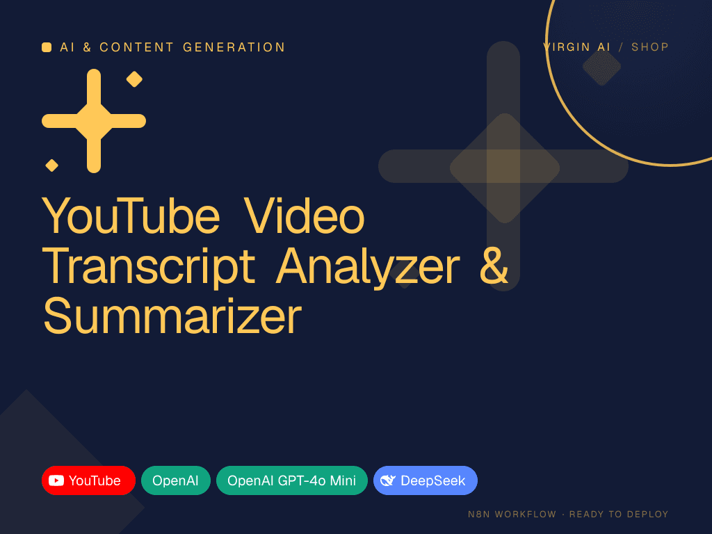 YouTube Video Transcript Analyzer & Summarizer