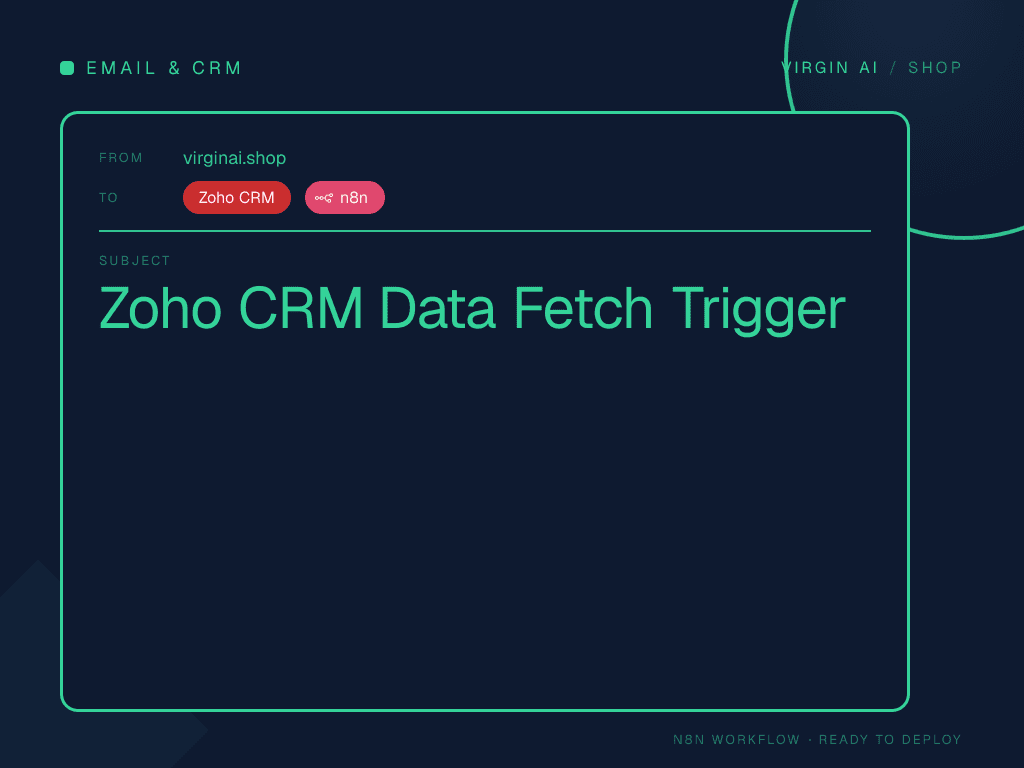 Zoho CRM Data Fetch Trigger
